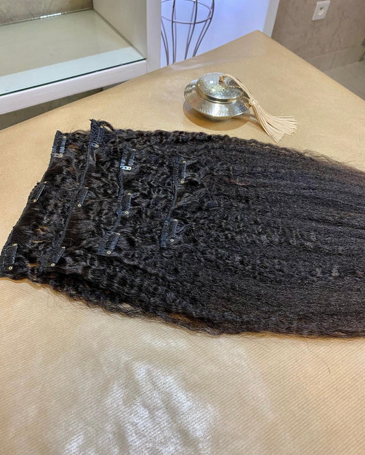 Nefertiti Kinky straight clips ins